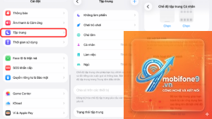 cách chia sẻ trạng thái focus mode