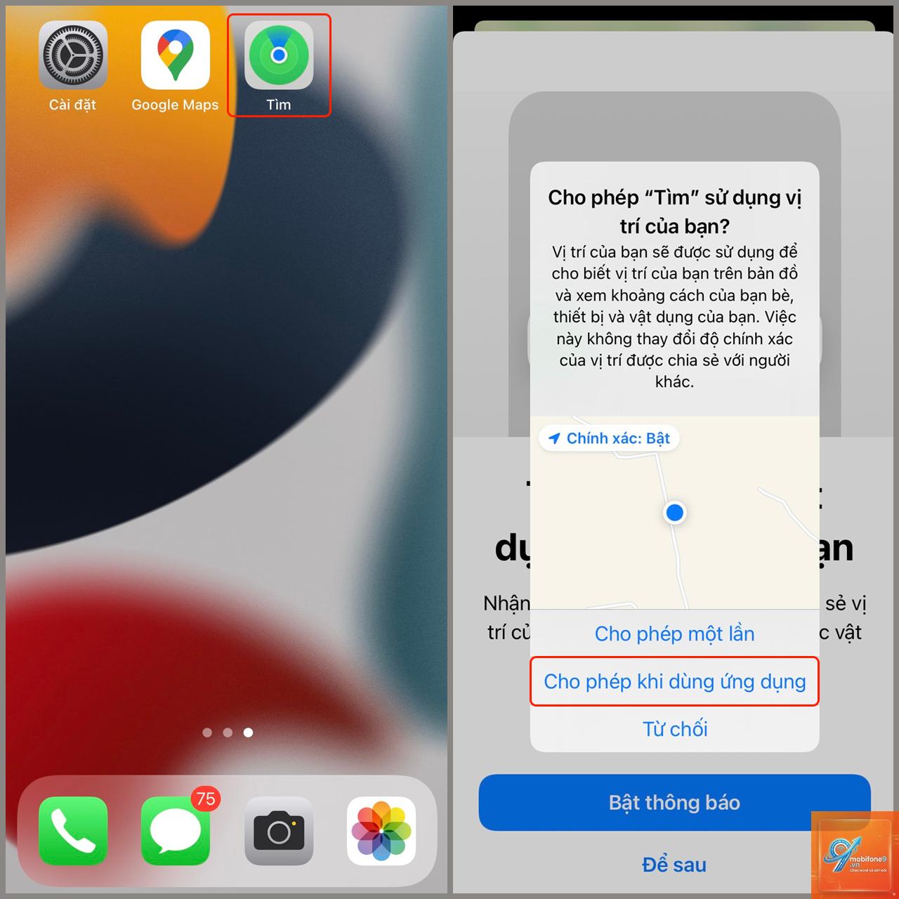 cách chia sẻ vị trí qua vệ tinh iphone - Hình 4
