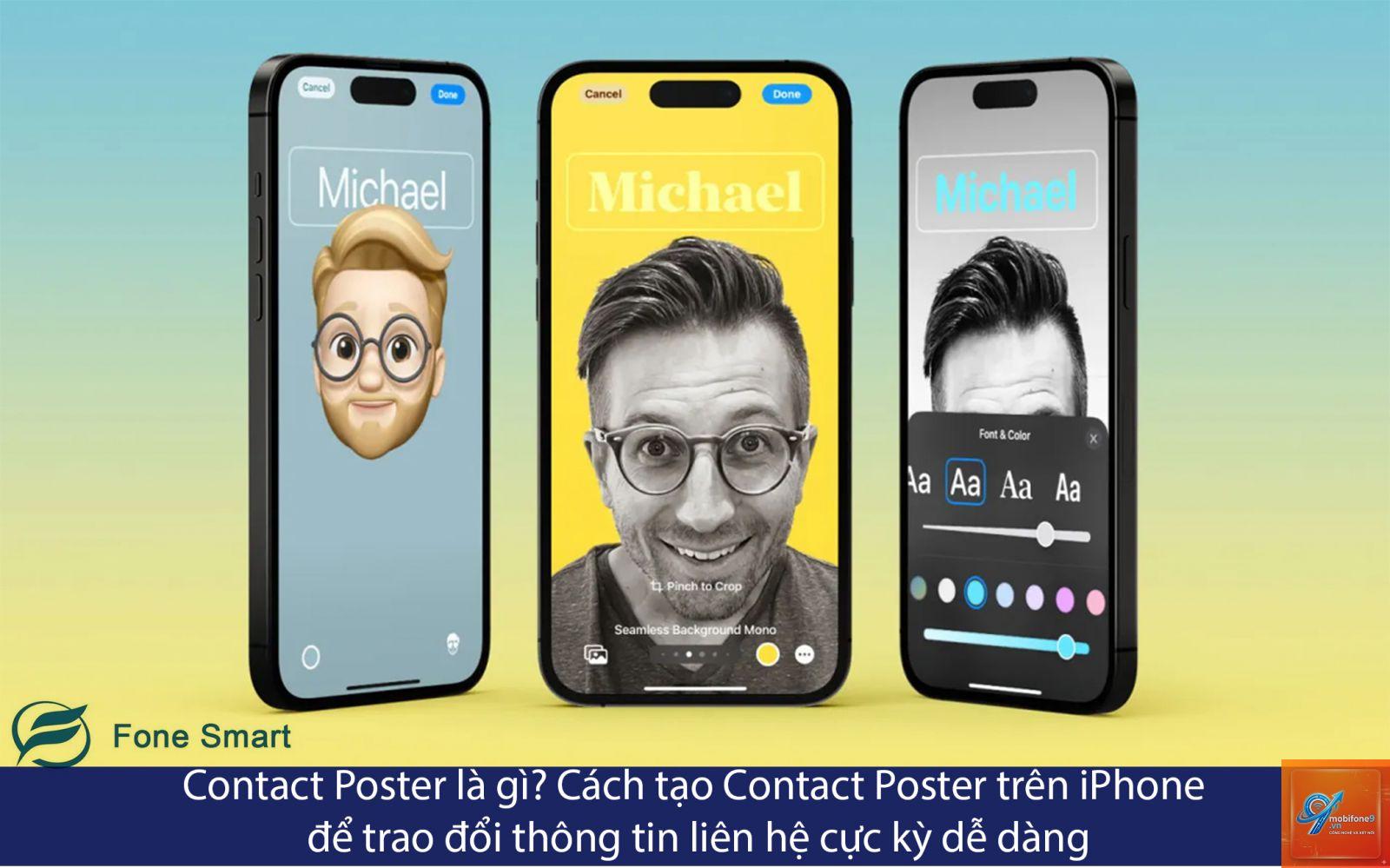 cách chỉnh sửa poster liên hệ iphone - Hình 2