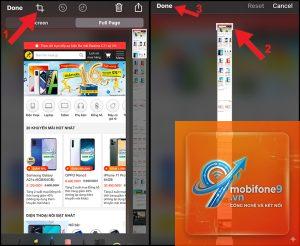 cách chụp ảnh màn hình dài trên iphone