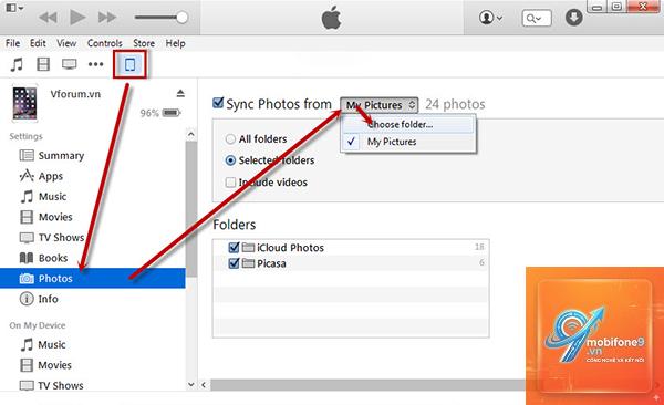 cách chuyển dữ liệu bằng itunes - Hình 4