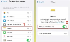 cách chuyển ghi chú sang iphone mới