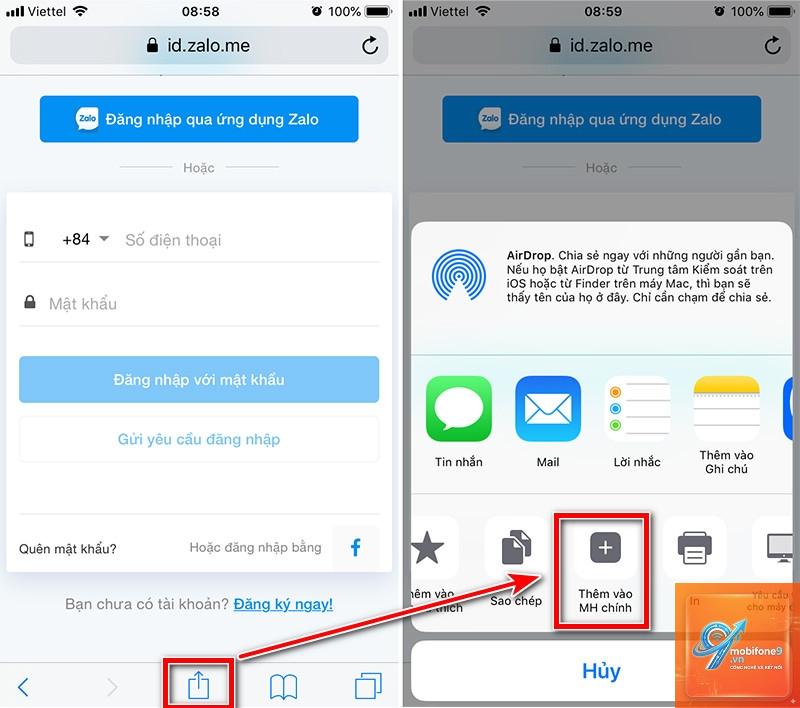 cách đăng nhập zalo trên iphone - Hình 3