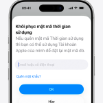 cách đặt mật khẩu screen time