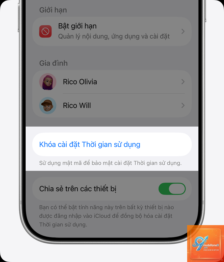 cách đặt mật khẩu screen time - Hình 3