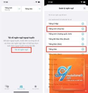 cách dịch hội thoại trên iphone