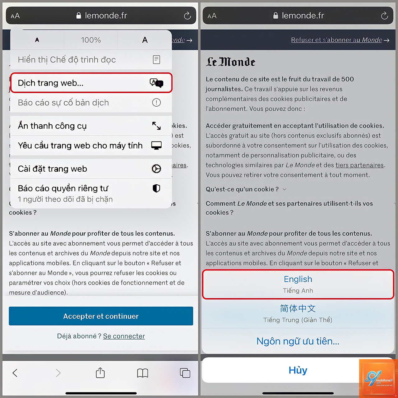 cách dịch trang web trên iphone - Hình 5