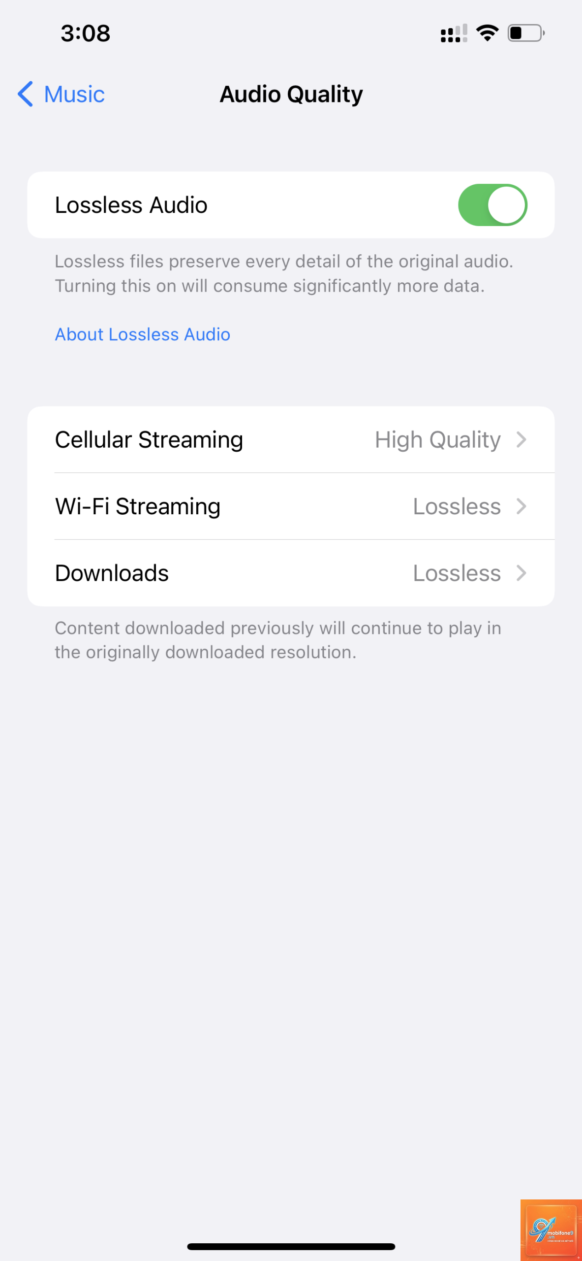 cách đổi chất lượng nhạc apple music - Hình 2