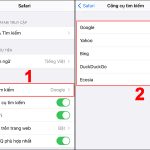 cách đổi công cụ tìm kiếm safari