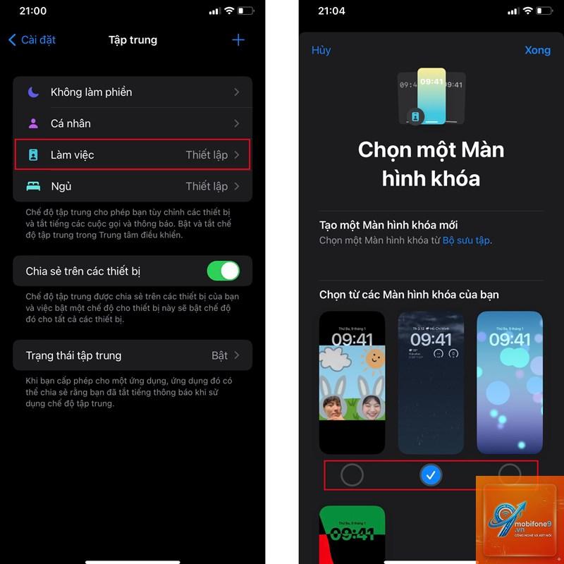 cách đổi màn hình khóa theo focus mode - Hình 3