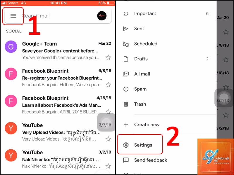 cách đổi mật khẩu gmail trên iphone - Hình 1