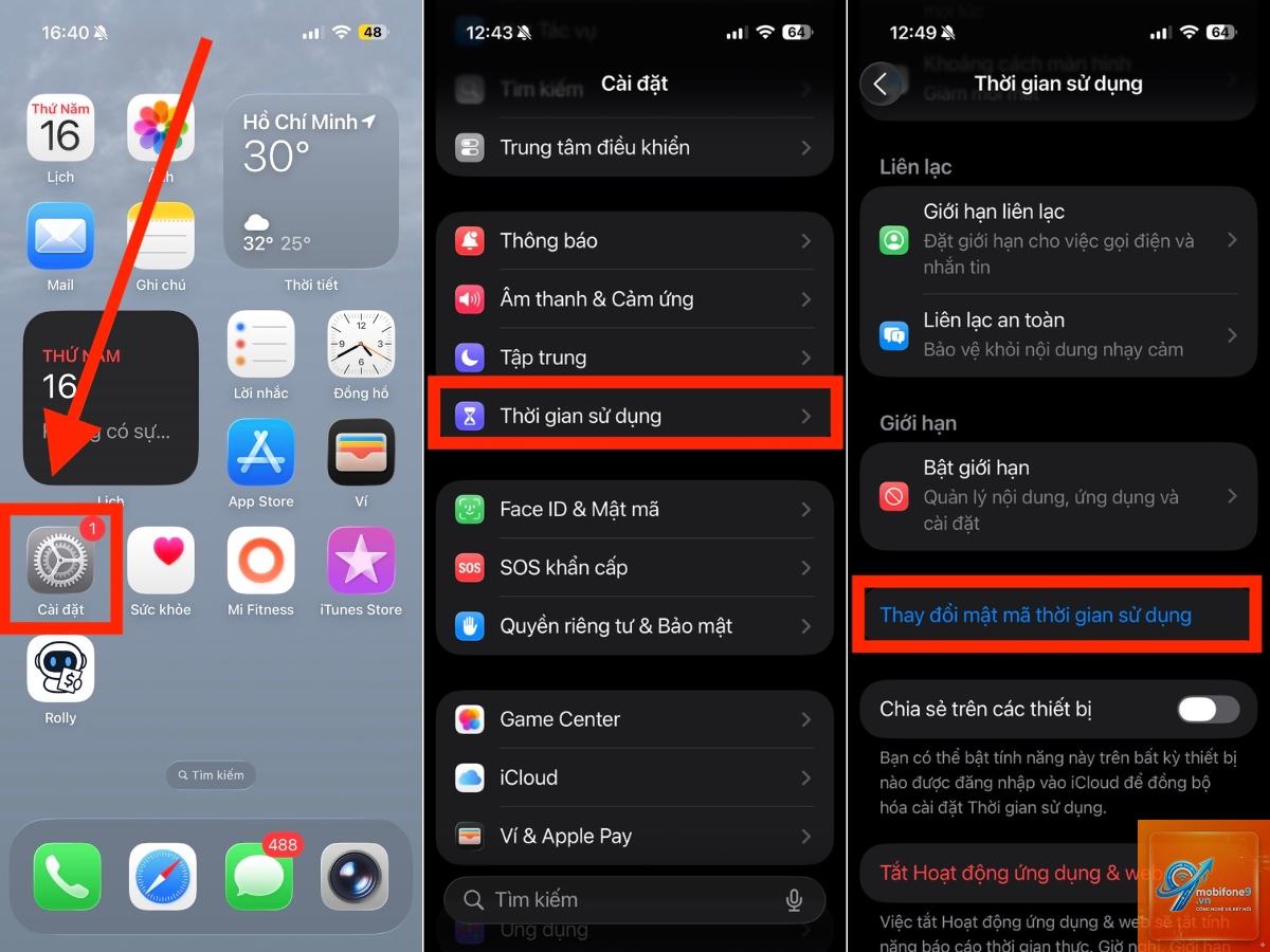 cách đổi mật khẩu screen time - Hình 5
