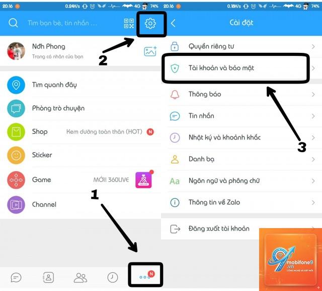 cách đổi số điện thoại zalo trên iphone - Hình 2
