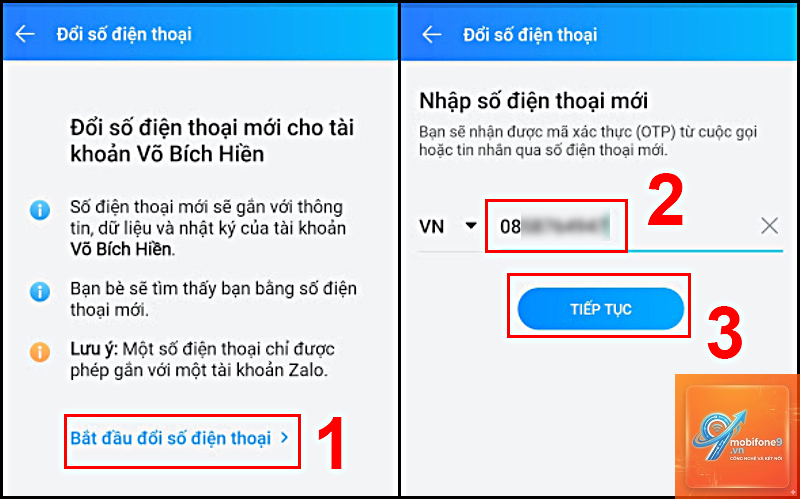 cách đổi số điện thoại zalo trên iphone - Hình 5