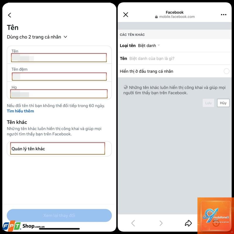 cách đổi tên facebook trên iphone - Hình 3