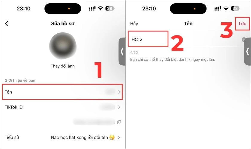 cách đổi tên tiktok trên iphone - Hình 5