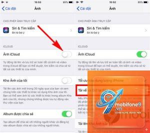cách đồng bộ ảnh với icloud