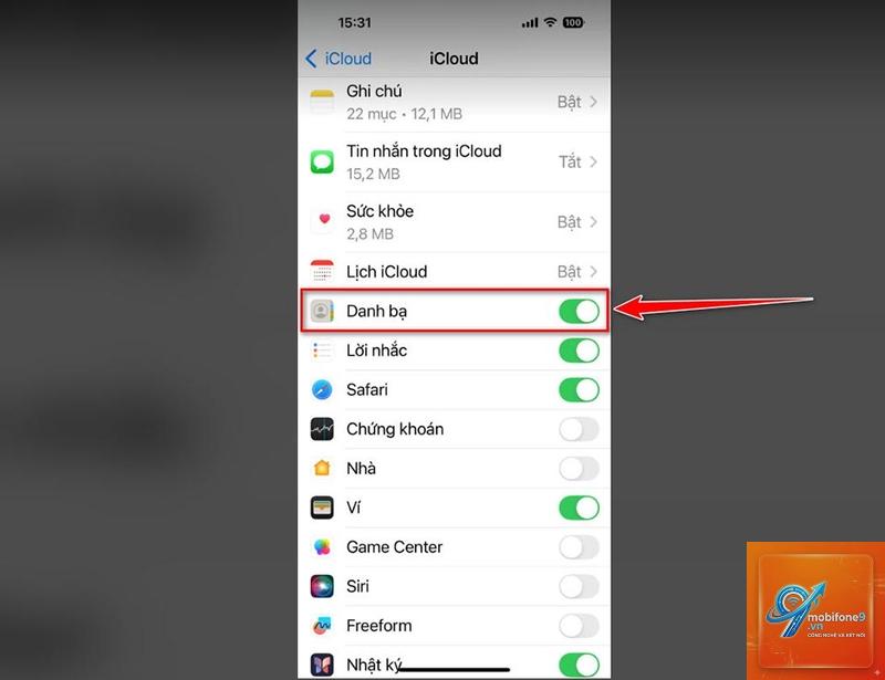 cách đồng bộ danh bạ với icloud - Hình 2
