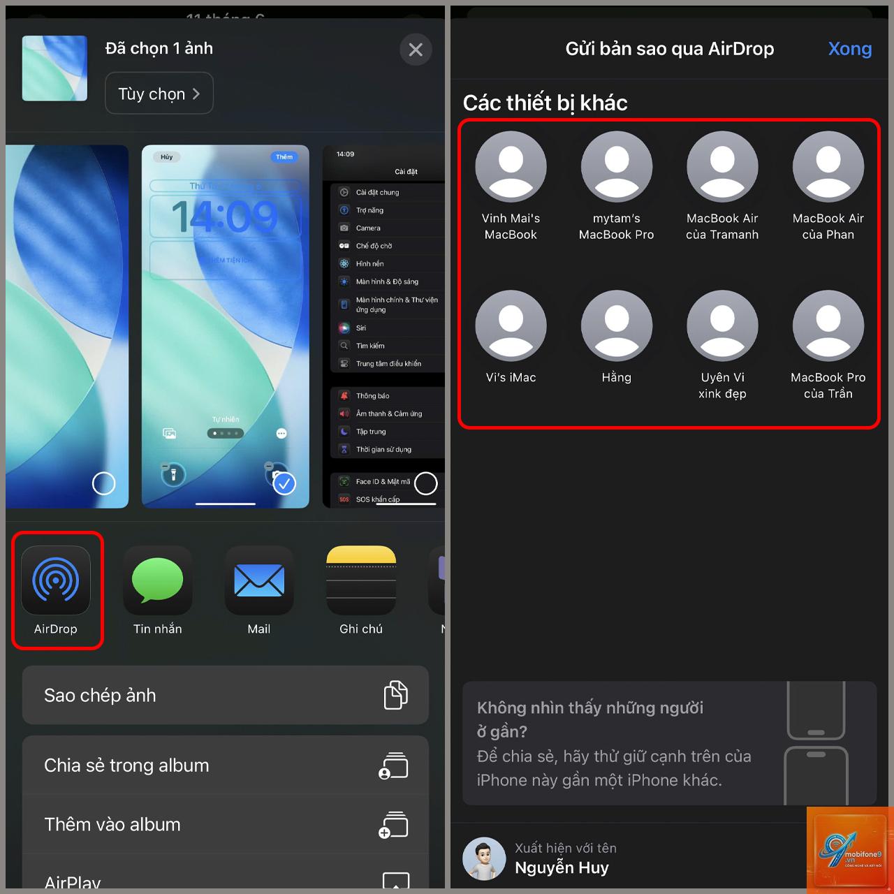 cách dùng airdrop giữa iphone và macbook - Hình 4