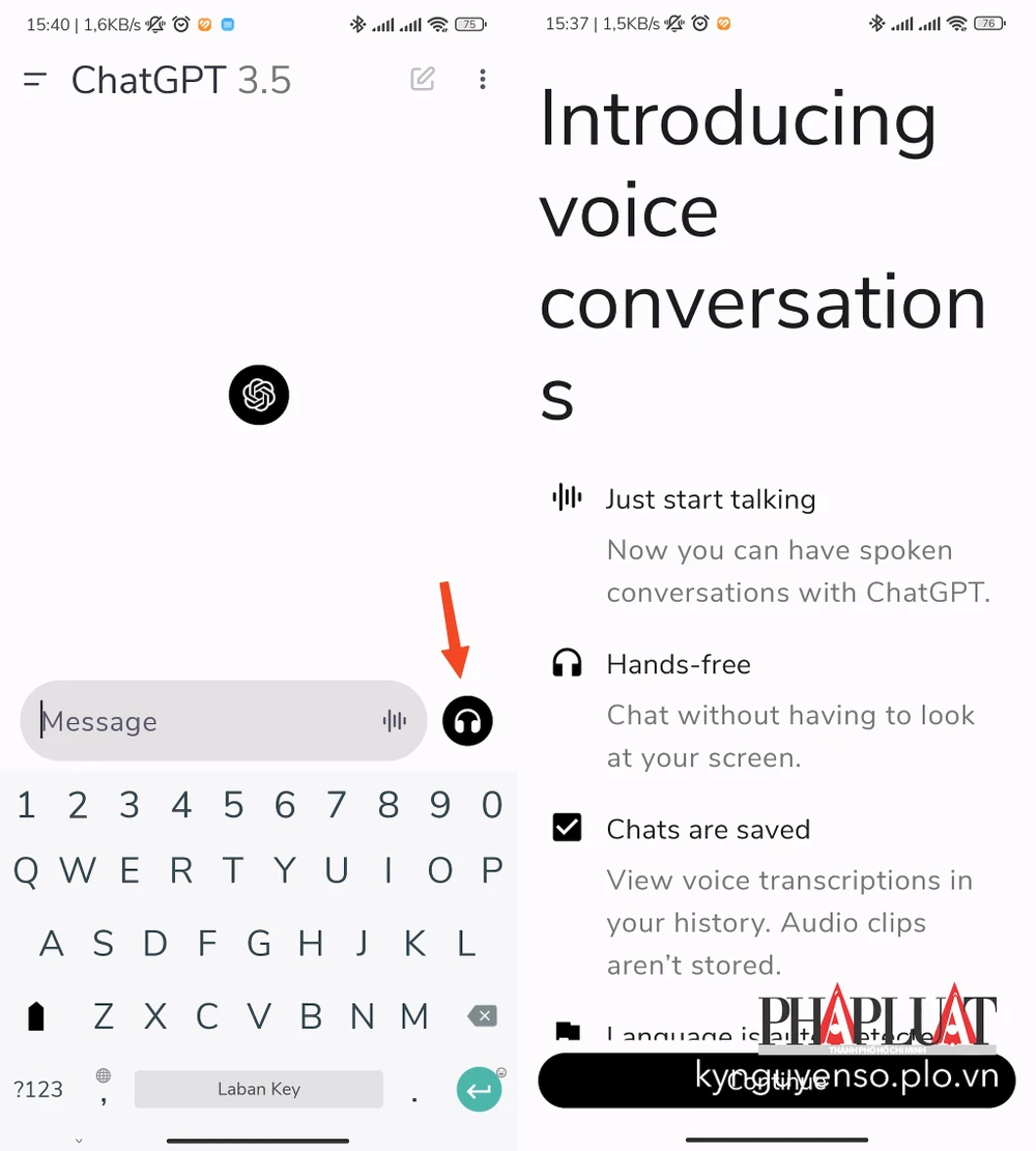 cách dùng chatgpt bằng giọng nói trên iphone - Hình 2