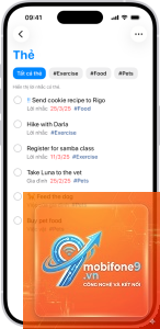 cách gắn thẻ lời nhắc iphone