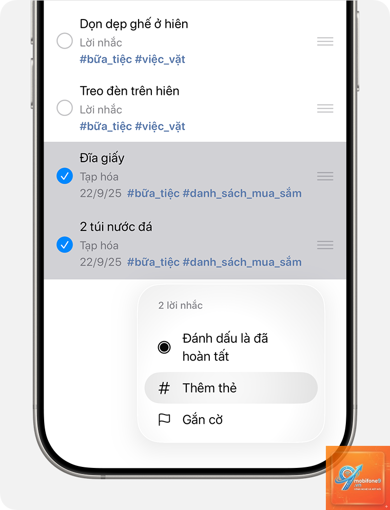 cách gắn thẻ lời nhắc iphone - Hình 5