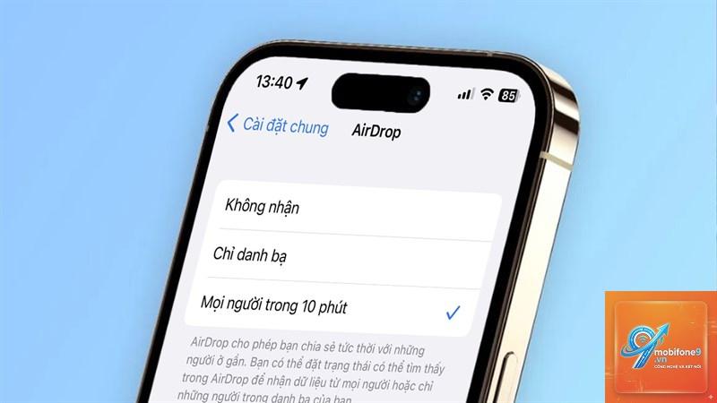 cách giới hạn airdrop trên iphone - Hình 1