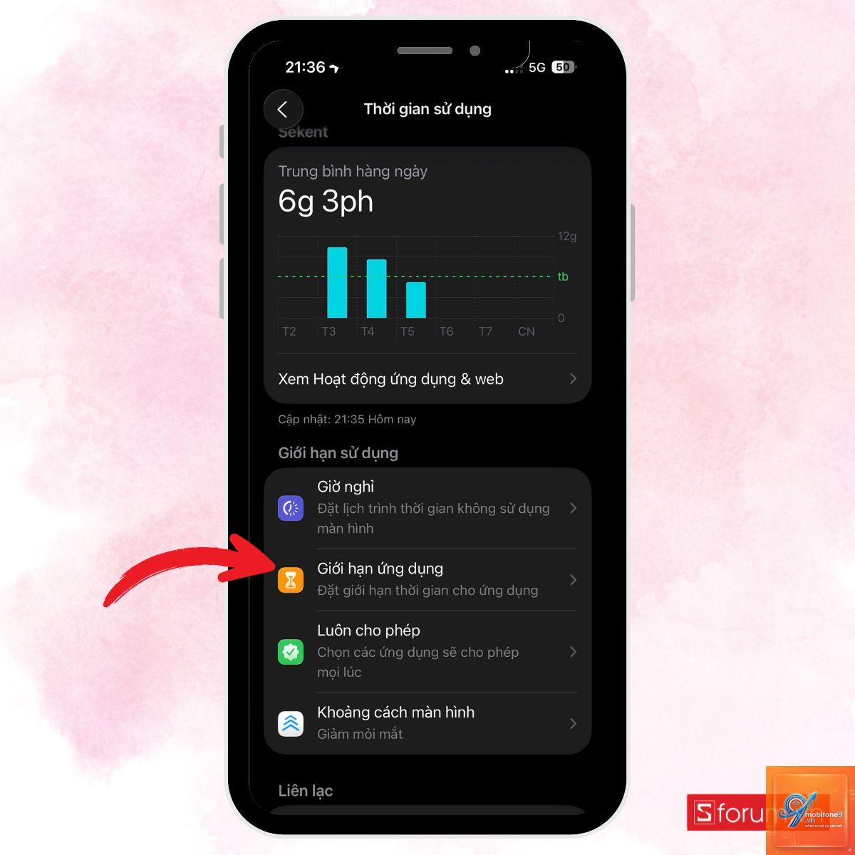 cách giới hạn mạng xã hội trên iphone - Hình 5
