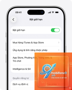 cách giới hạn mua hàng trong ứng dụng iphone