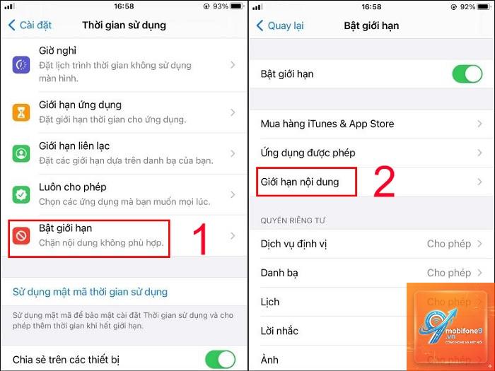 cách giới hạn website trẻ em iphone - Hình 4