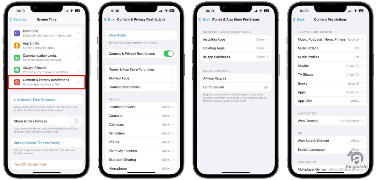 cách giới hạn website trẻ em iphone - Hình 5