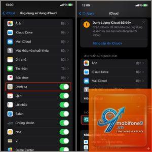 cách gửi danh bạ bằng airdrop
