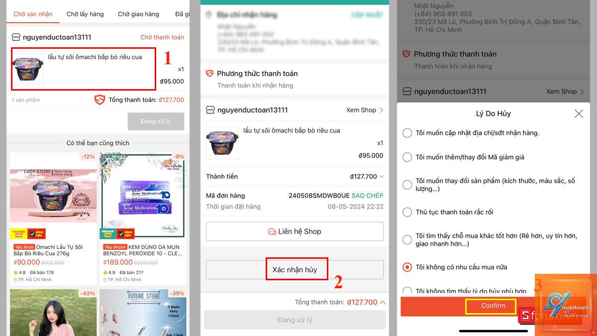 cách hủy đơn shopee trên iphone - Hình 1