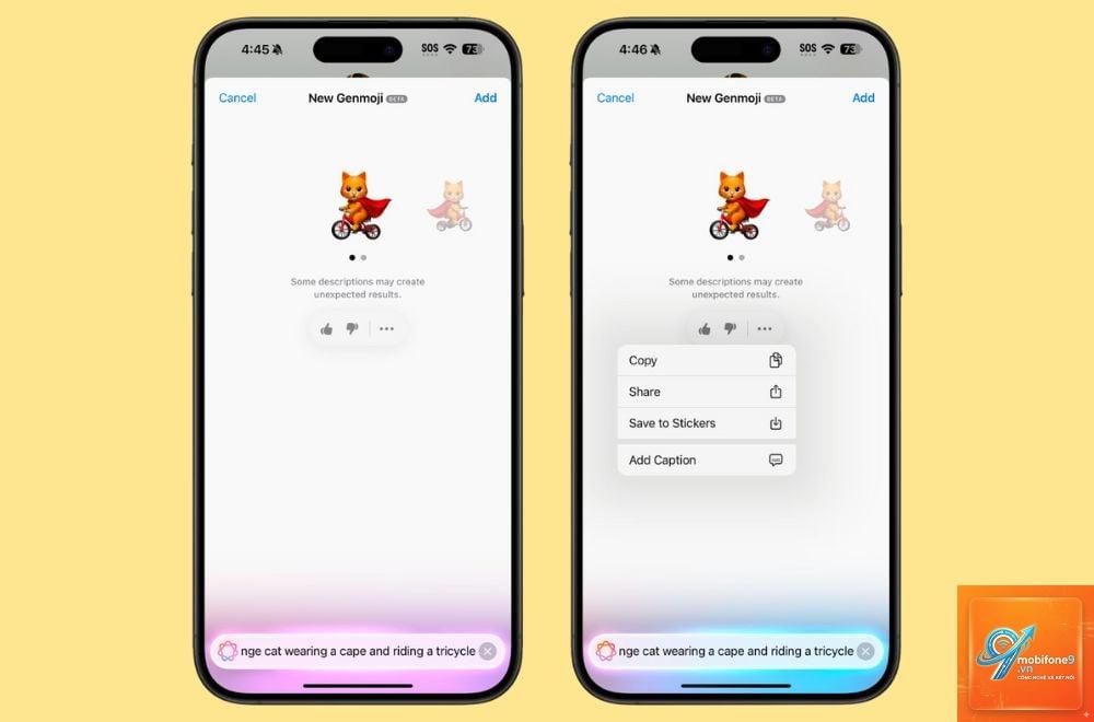 cách kết hợp nhiều genmoji - Hình 4
