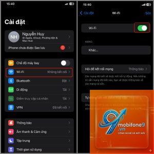 cách kết nối wifi trên iphone
