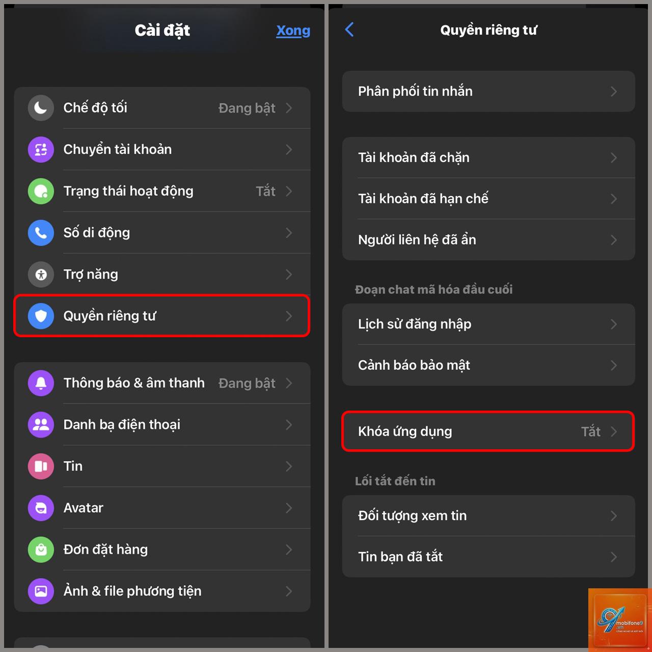 cách khóa Messenger trên iPhone - Hình 3