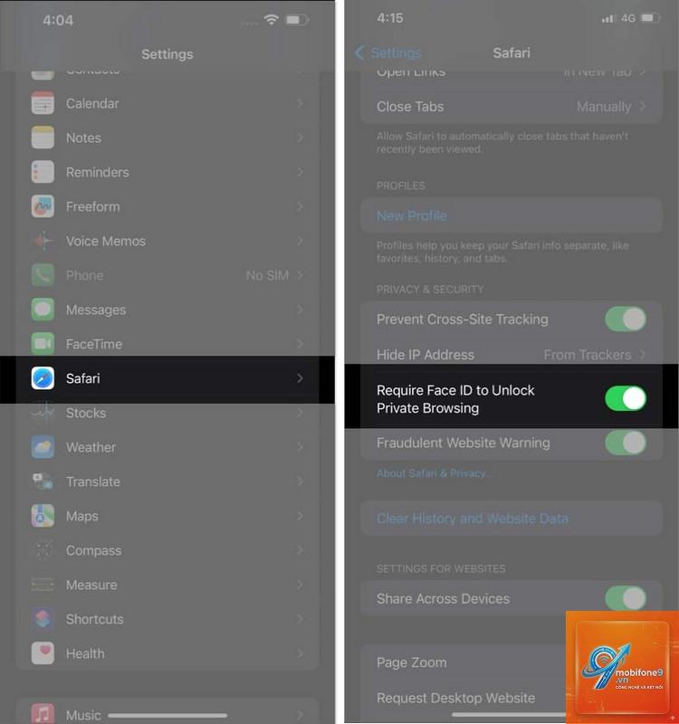 cách khóa Safari trên iPhone - Hình 3