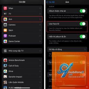 cách khóa album ảnh trên iPhone