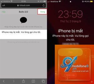 cách khóa iphone bị mất