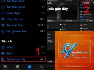 cách khôi phục ảnh đã xóa iphone