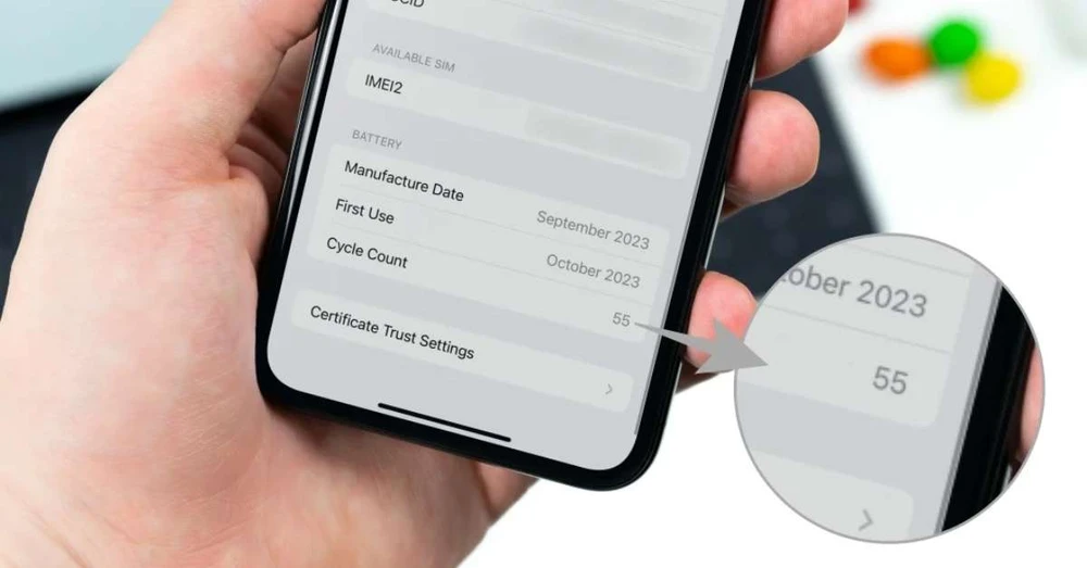 cách kiểm tra chu kỳ sạc iPhone - Hình 3
