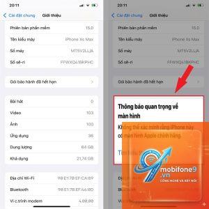 cách kiểm tra iPhone đã thay màn hình chưa