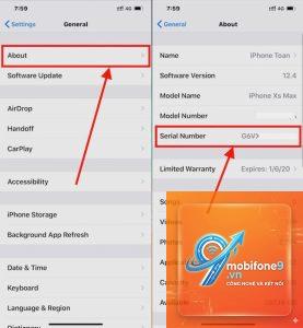 cách kiểm tra serial iPhone