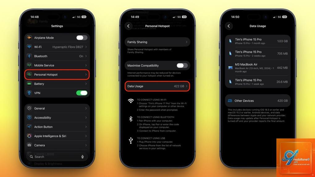 cách kiểm tra thiết bị kết nối hotspot iphone - Hình 2