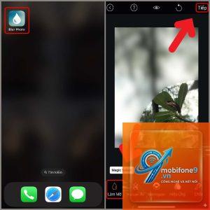 cách làm mờ ảnh trên iPhone