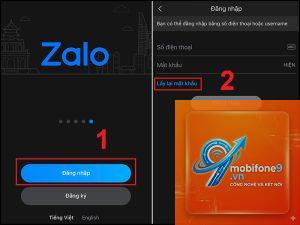 cách lấy lại mật khẩu zalo trên iphone
