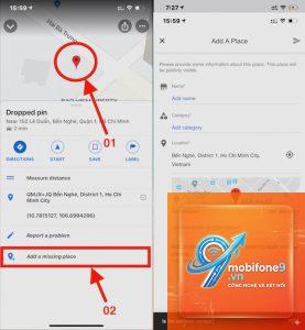 cách lưu địa điểm google maps trên iphone