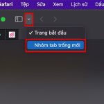 cách lưu nhóm tab safari