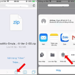 cách mở file zip trên iphone