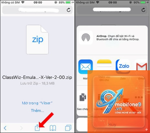 cách mở file zip trên iphone